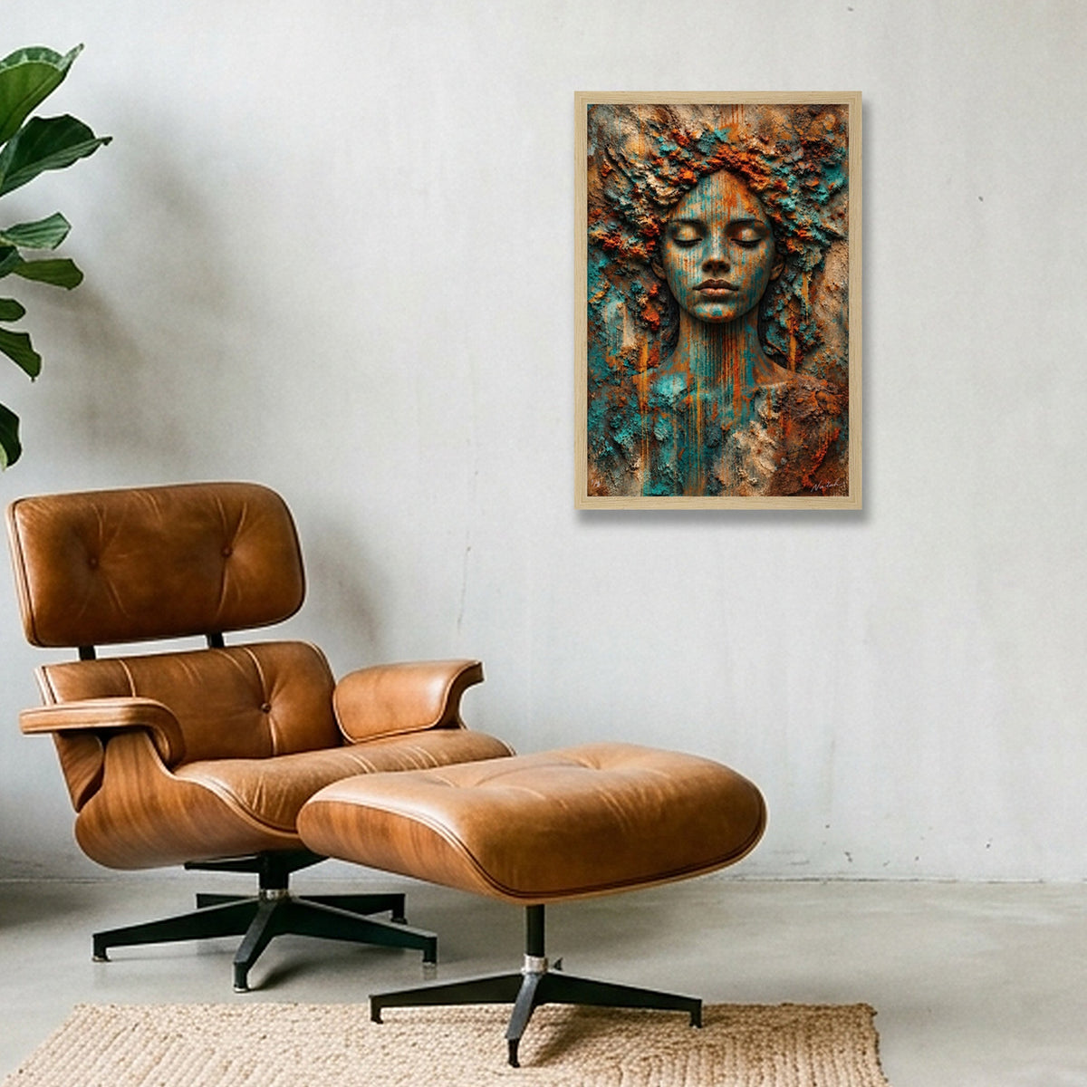 Terra Lace Soul — 30×45cm, 12×18" Oak Frame