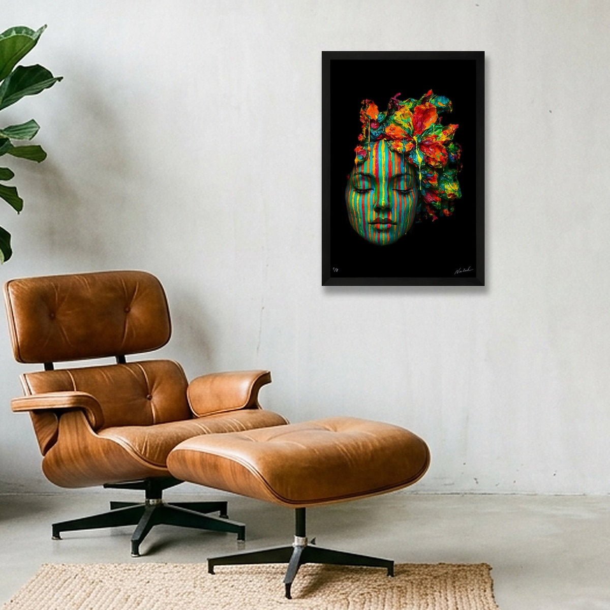 Emerging Face - Genesis Playground - Naïah — 30×45cm, 12×18" Black Frame