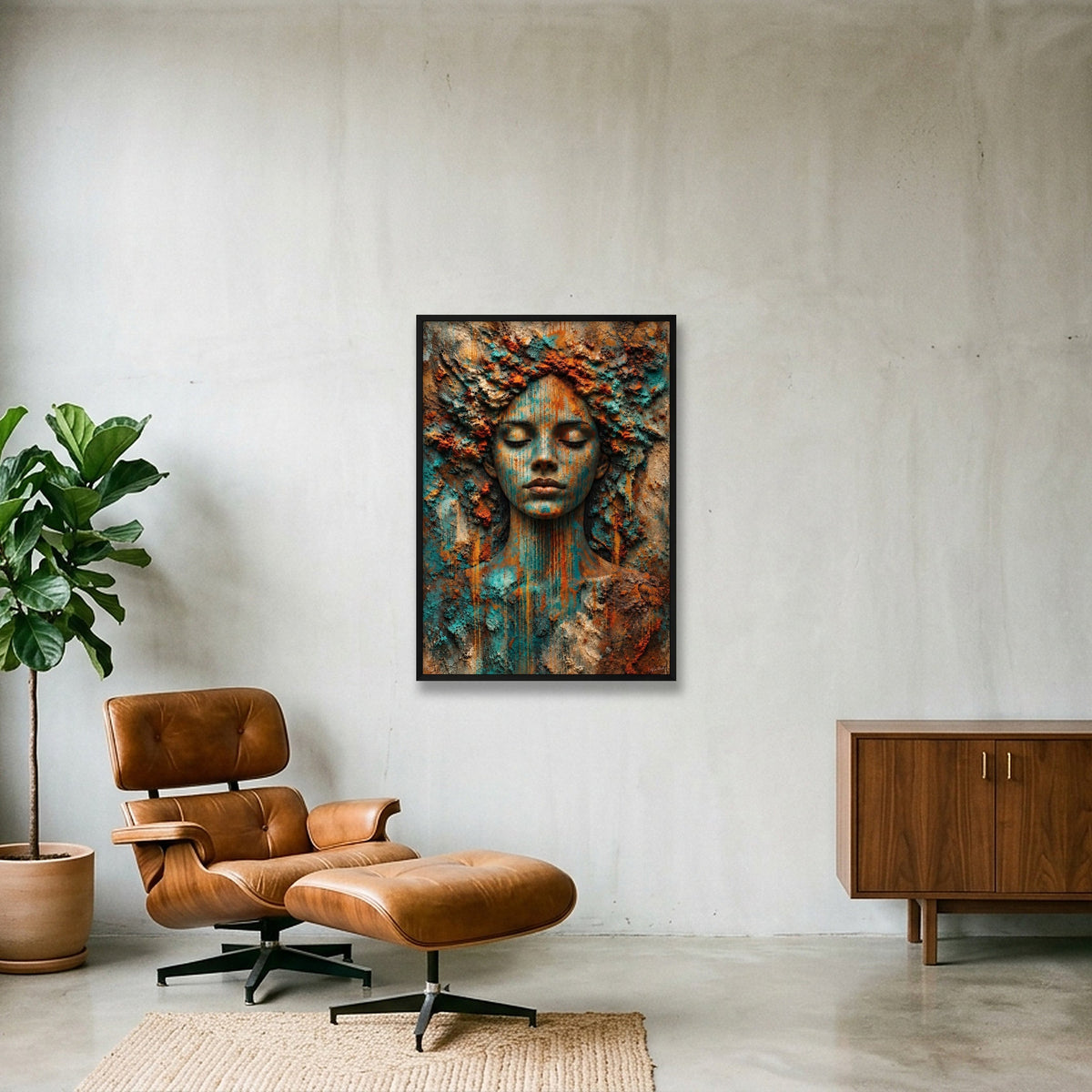 Terra Lace Soul — 70×100cm, 28×39" Black Frame