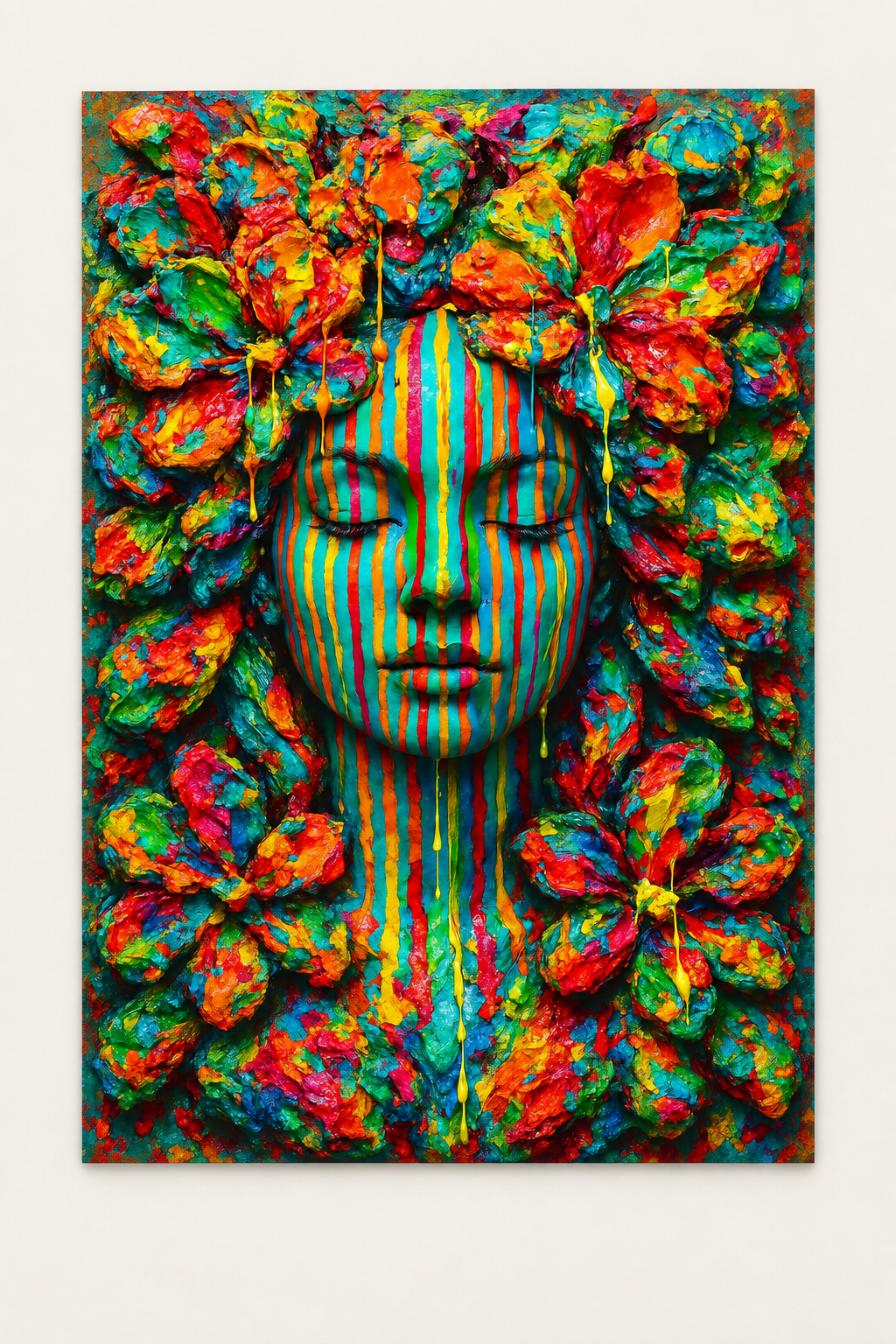 Emerging Flower Face by Naïah — limited-edition fine art print without frame